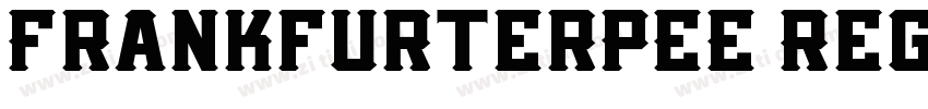 FrankfurterPEE Regul字体转换